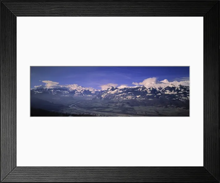 Framed Print : Rhine Valley from Liechtenstein Framed Print : Rhine Valley from Liechtenstein