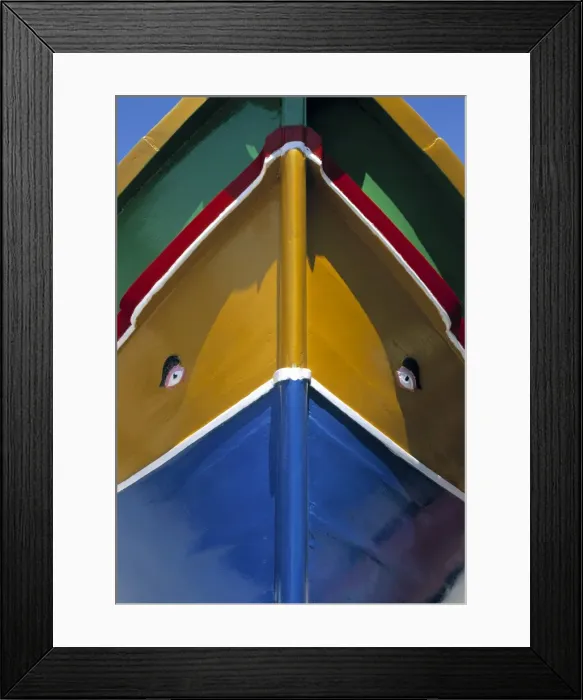 Framed Print : Luzzu fishing boat