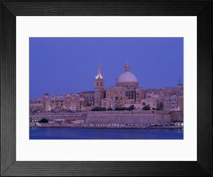 Framed Print : City Skyline at Dusk Framed Print : City Skyline at Dusk