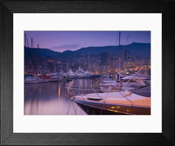 Framed Print : Monaco, Monte Carlo, Harbour Framed Print : Monaco, Monte Carlo, Harbour