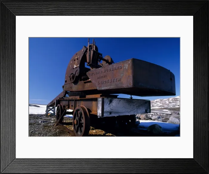 Framed Print : Blomstrandhalvoya - Abandoned mining machinery Framed Print : Blomstrandhalvoya - Abandoned mining machinery