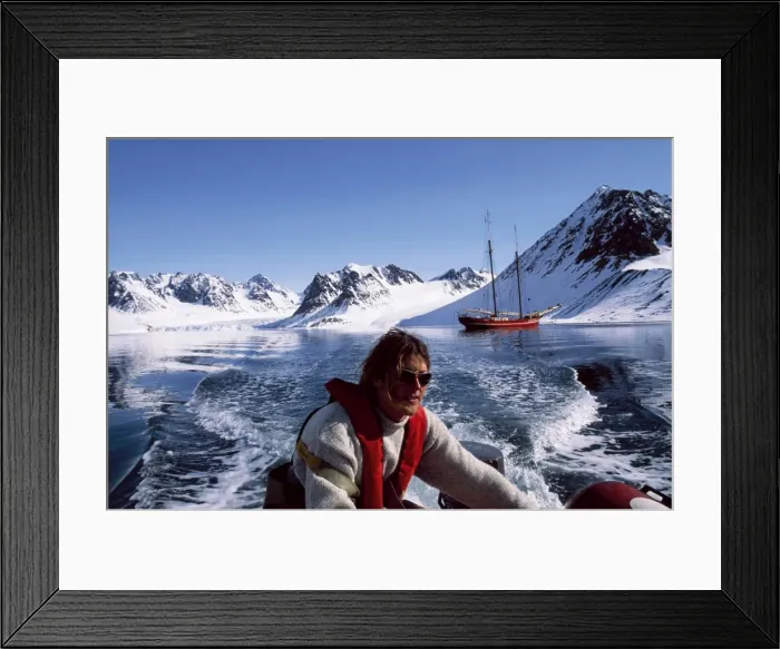 Framed Print : Noordelicht in Magdalenafjorden Framed Print : Noordelicht in Magdalenafjorden
