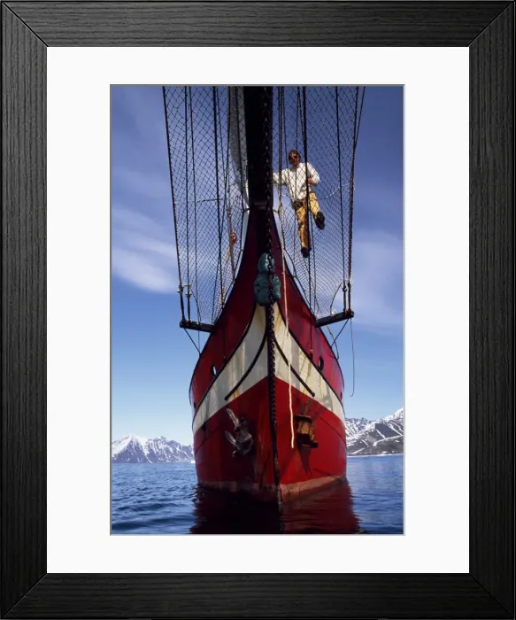 Framed Print : Noordelicht bowsprit view Framed Print : Noordelicht bowsprit view