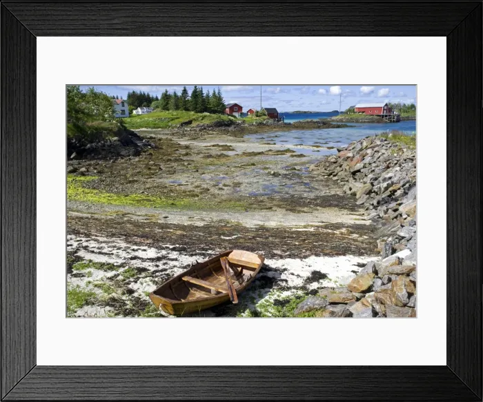 Framed Print : Norway, Nordland, Helgeland, Onoy Island