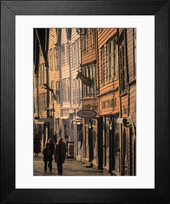 Framed Print : Bergen, Hordaland Framed Print : Bergen, Hordaland