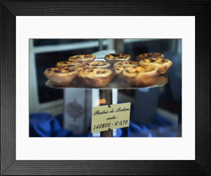 Framed Print : Pasteis de Belem a type of custard tart Framed Print : Pasteis de Belem a type of custard tart