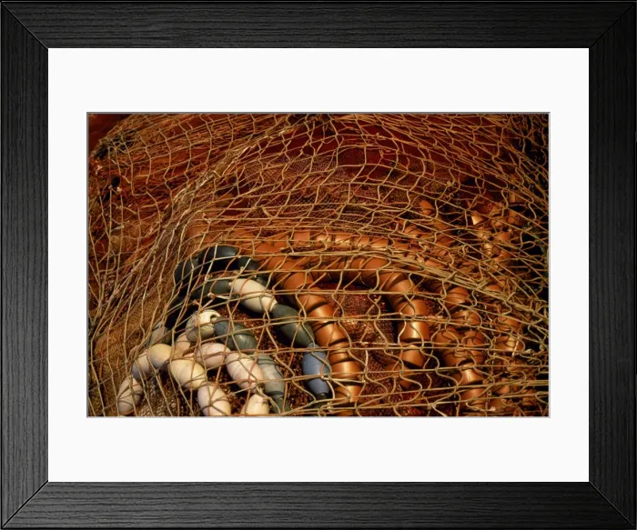 Framed Print : Fishing nets lie waiting for the next trip to the Atlantic Framed Print : Fishing nets lie waiting for the next trip to the Atlantic
