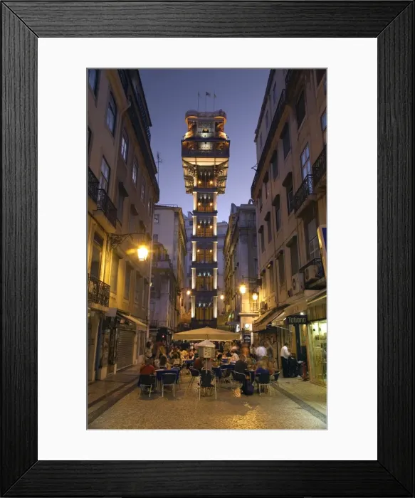 Framed Print : Elevador do Carmo, Baixa, Lisbon, Portugal Framed Print : Elevador do Carmo, Baixa, Lisbon, Portugal