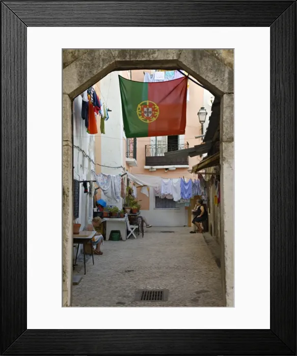Framed Print : Courtyard, Lisbon, Portugal Framed Print : Courtyard, Lisbon, Portugal