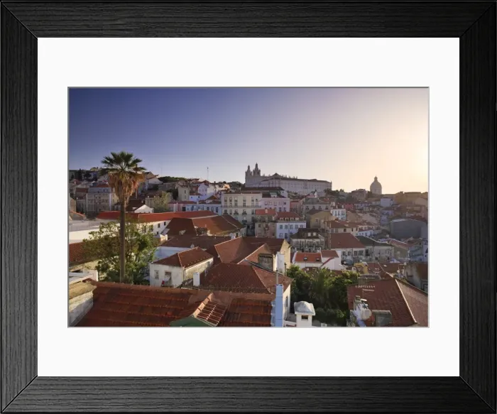 Framed Print : Sao Vicente de Fora Church and Alfama District Framed Print : Sao Vicente de Fora Church and Alfama District