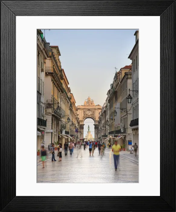 Framed Print : Rua Augusta Framed Print : Rua Augusta
