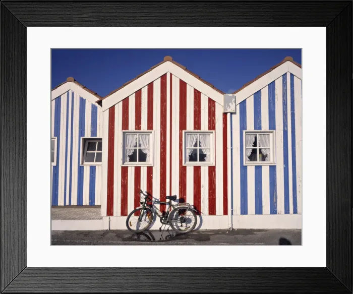 Framed Print : Beach houses Framed Print : Beach houses