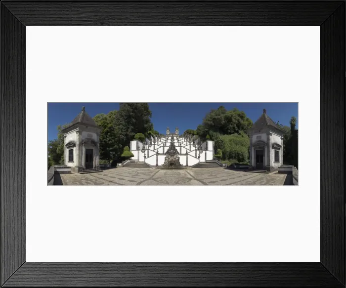 Framed Print : Bom Jesus do Monte Baroque Church & staircase