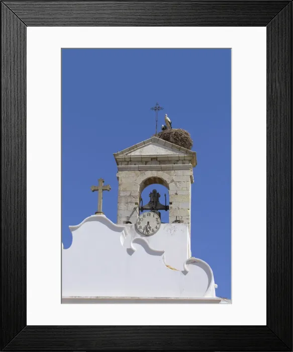 Framed Print : Arco da Vila with Storks Nest, Faro, Algarve Portugal Framed Print : Arco da Vila with Storks Nest, Faro, Algarve Portugal