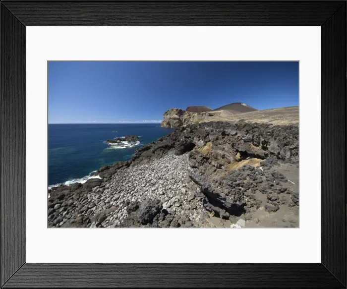 Framed Print : Site of 1957-58 eruption, Capelinhos, Faial Island, Azores, Portugal Framed Print : Site of 1957-58 eruption, Capelinhos, Faial Island, Azores, Portugal