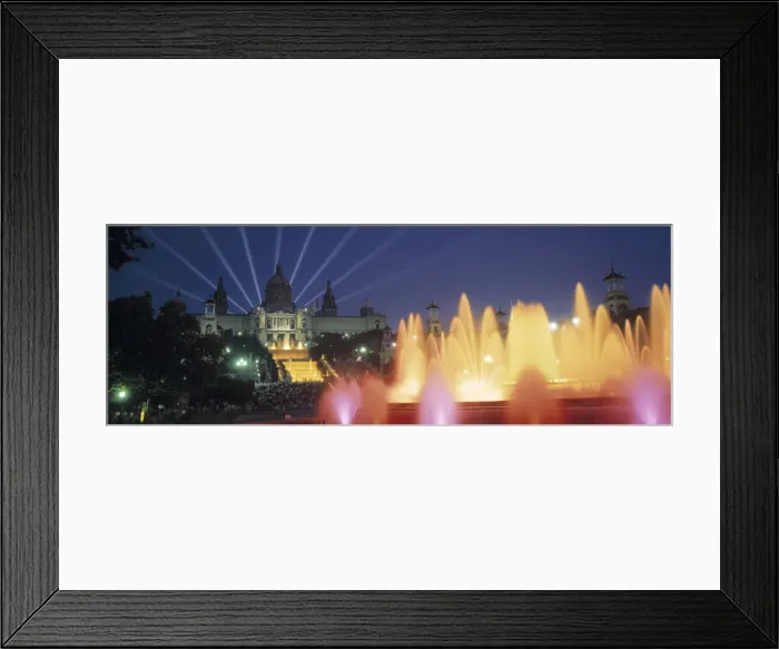 Framed Print : Magic Fountain & National Palace, Barcelona, Spain Framed Print : Magic Fountain & National Palace, Barcelona, Spain