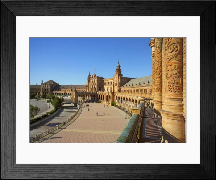 Framed Print : Plaza de Espana, Seville, Spain Framed Print : Plaza de Espana, Seville, Spain