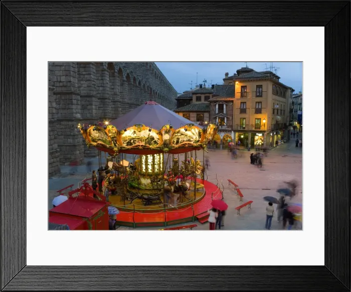 Framed Print : Carousel, Segovia Framed Print : Carousel, Segovia