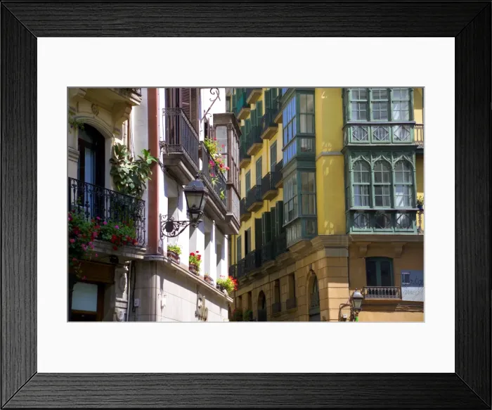 Framed Print : Siete Calles area, Bilbao, Basque Country, Spain Framed Print : Siete Calles area, Bilbao, Basque Country, Spain