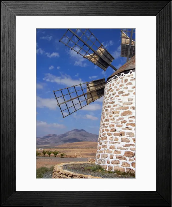 Framed Print : Windmill, Tefia, Fuerteventura, Canary Islands, Spain Framed Print : Windmill, Tefia, Fuerteventura, Canary Islands, Spain