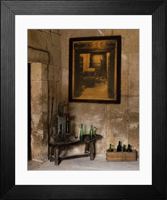Framed Print : An old bottling machine inside a disused winery in the village of Abalos Framed Print : An old bottling machine inside a disused winery in the village of Abalos