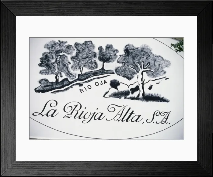 Framed Print : Sign for La Rioja Alta winery Framed Print : Sign for La Rioja Alta winery