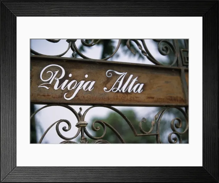 Framed Print : Wrought iron gate at the entrance to La Rioja Alta winery Framed Print : Wrought iron gate at the entrance to La Rioja Alta winery