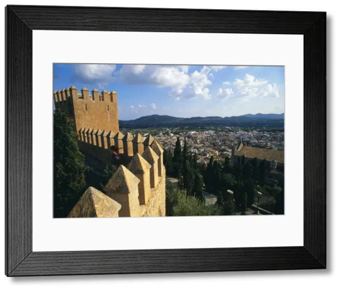 Framed Print : The Arta townscape viewed from the hilltop Santuari Framed Print : The Arta townscape viewed from the hilltop Santuari