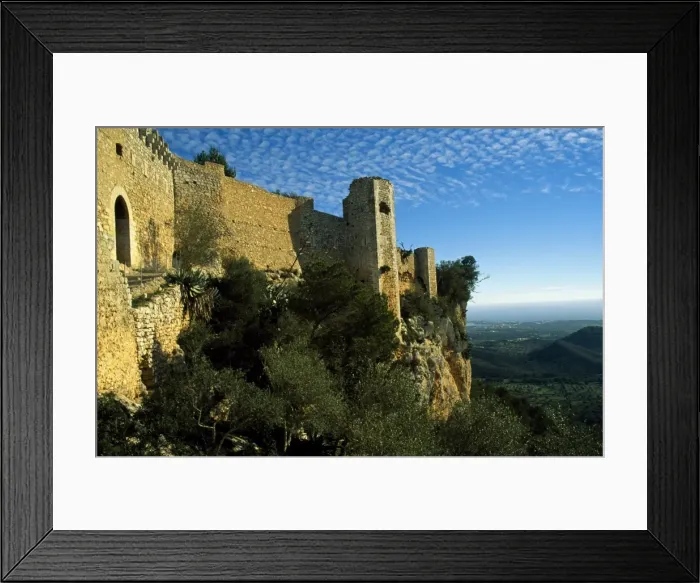 Framed Print : Drawing of a Buddha outside a cave at Atlantis
