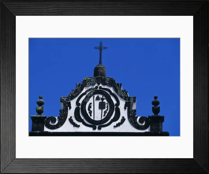 Framed Print : Detail of the 18th century church in Nordeste on Framed Print : Detail of the 18th century church in Nordeste on