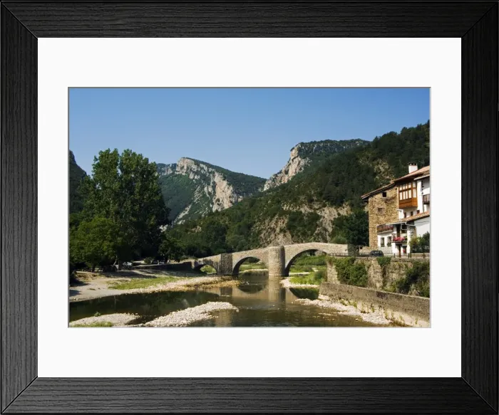 Framed Print : Roman Bridge over the River Esca Framed Print : Roman Bridge over the River Esca