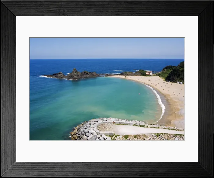 Framed Print : Spain Basque Country Ondarroa Beach Framed Print : Spain Basque Country Ondarroa Beach