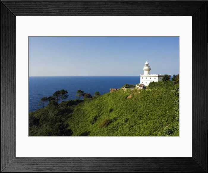 Framed Print : San Sebastian Bay Lighthouse on cliff Framed Print : San Sebastian Bay Lighthouse on cliff