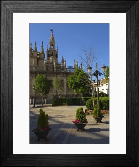 Framed Print : Sevilles Cathedral with its famous bell-tower Framed Print : Sevilles Cathedral with its famous bell-tower