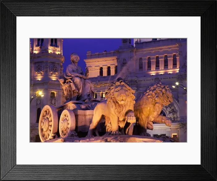 Framed Print : Plaza de Cibeles / Cibeles Fountain (Fuente de Cibeles) Framed Print : Plaza de Cibeles / Cibeles Fountain (Fuente de Cibeles)