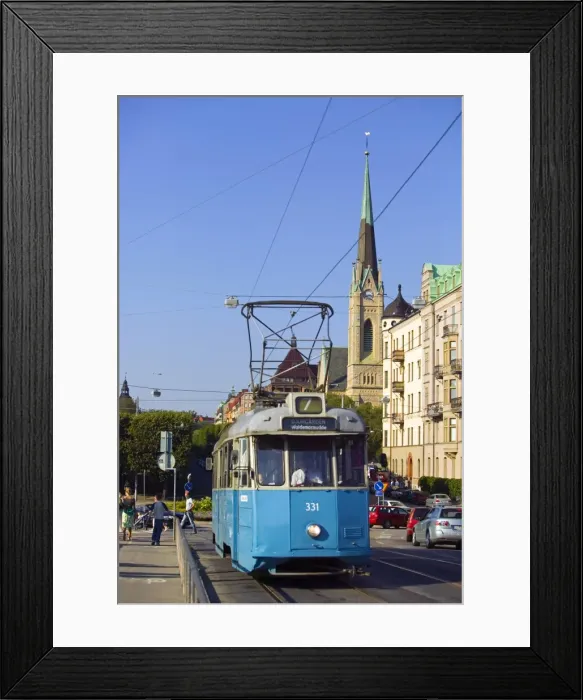 Framed Print : Tram, Stockholm, sweden Framed Print : Tram, Stockholm, sweden