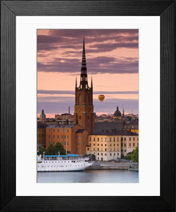 Framed Print : Sunset, Riddarholmen & Gamla Stan Framed Print : Sunset, Riddarholmen & Gamla Stan