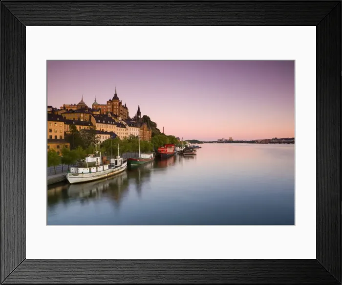 Framed Print : Soder Malarstrand at Dawn Framed Print : Soder Malarstrand at Dawn