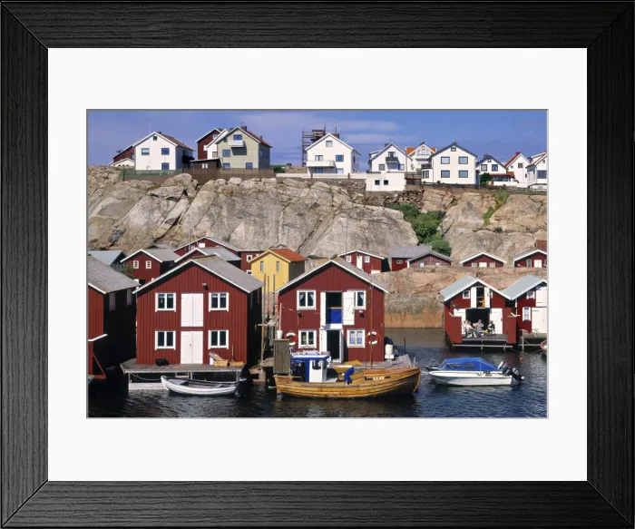 Framed Print : Fishing cottages Framed Print : Fishing cottages