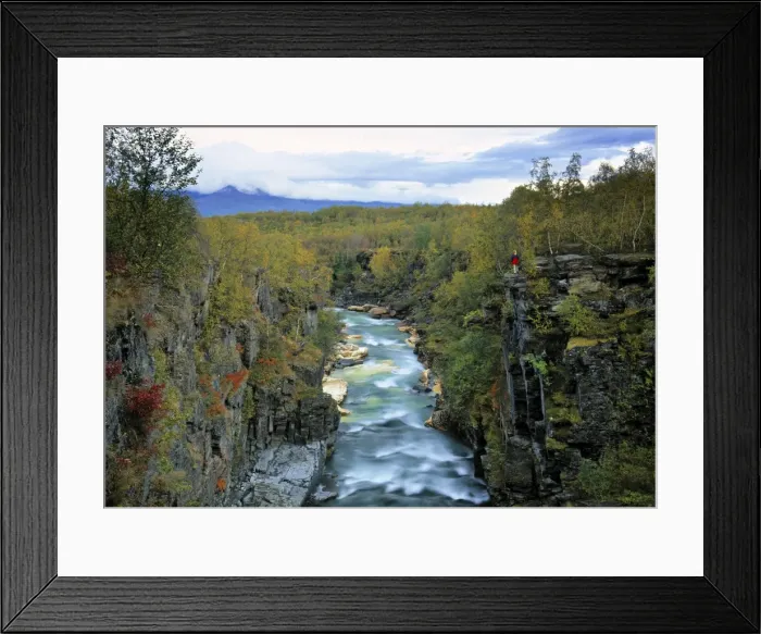 Framed Print : Abisko river gorge Framed Print : Abisko river gorge