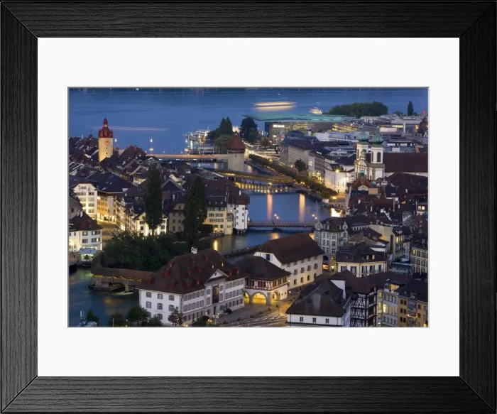 Framed Print : Luzern Skyline Framed Print : Luzern Skyline