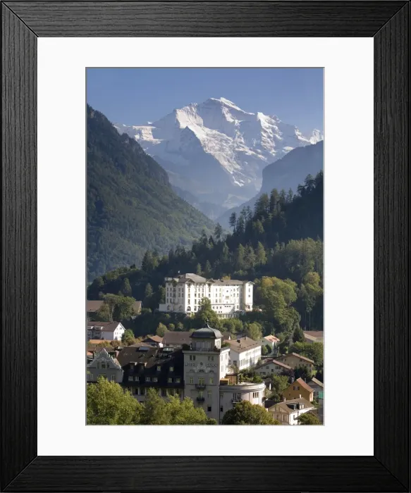 Framed Print : Jungfrau & Interlaken Framed Print : Jungfrau & Interlaken