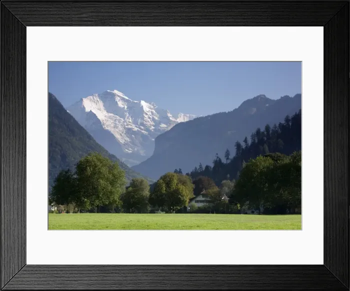 Framed Print : Jungfrau & Interlaken Framed Print : Jungfrau & Interlaken