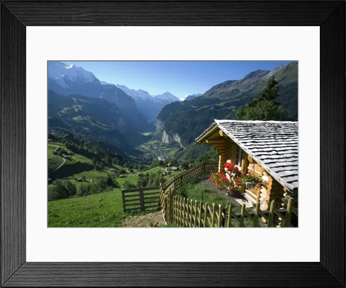 Framed Print : Alpine Cabin Framed Print : Alpine Cabin