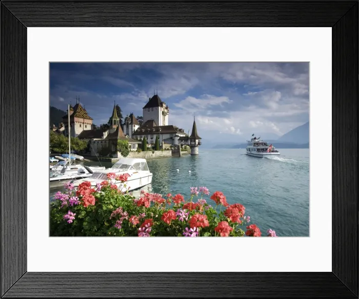 Framed Print : Oberhofen castle Framed Print : Oberhofen castle