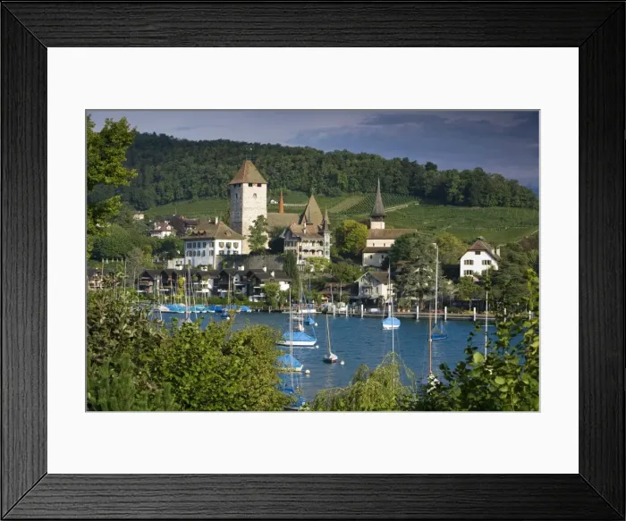 Framed Print : Castle, Spiez Framed Print : Castle, Spiez