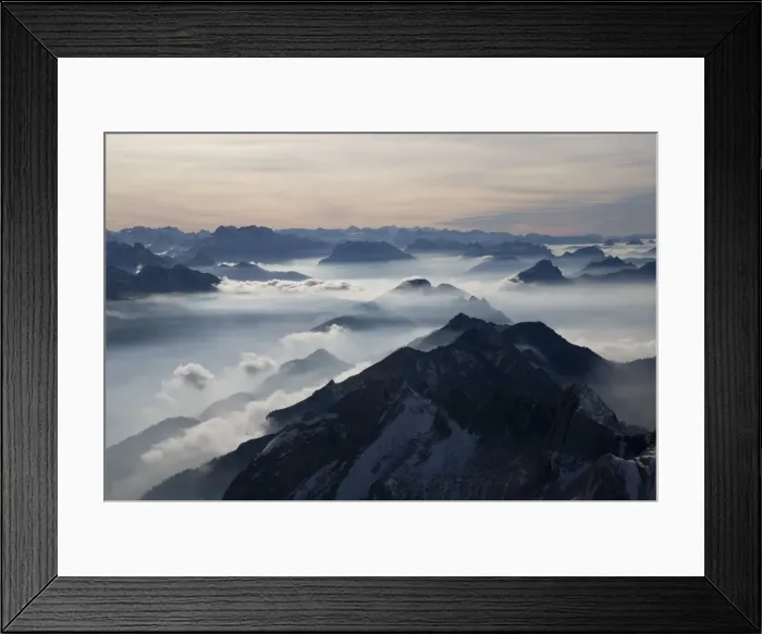 Framed Print : View from the mount Santis (2502 m) Framed Print : View from the mount Santis (2502 m)