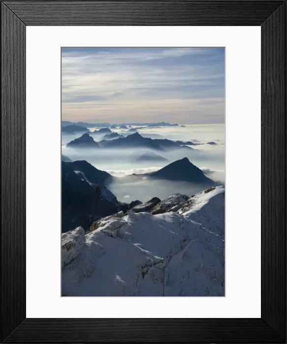 Framed Print : View from the mount Santis (2502 m) Framed Print : View from the mount Santis (2502 m)