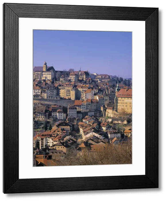 Framed Print : Fribourg Town