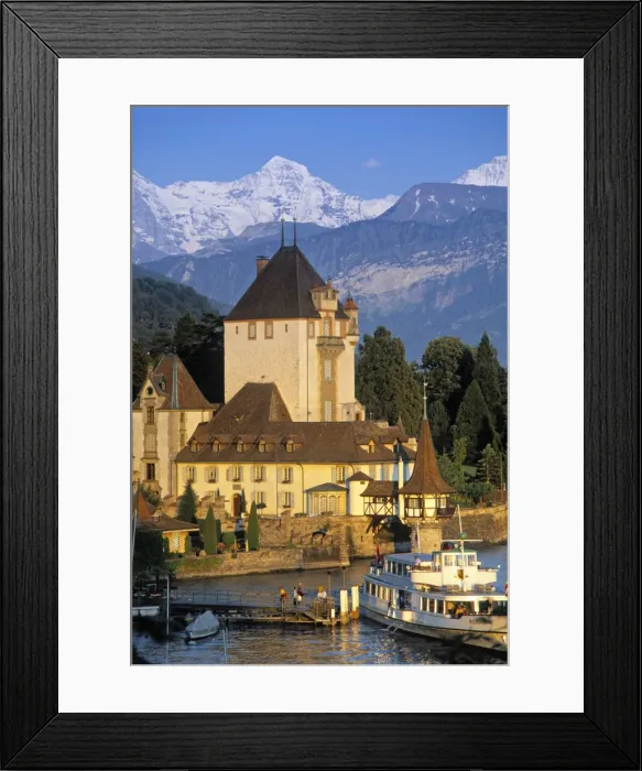Framed Print : Oberhofen Castle Framed Print : Oberhofen Castle